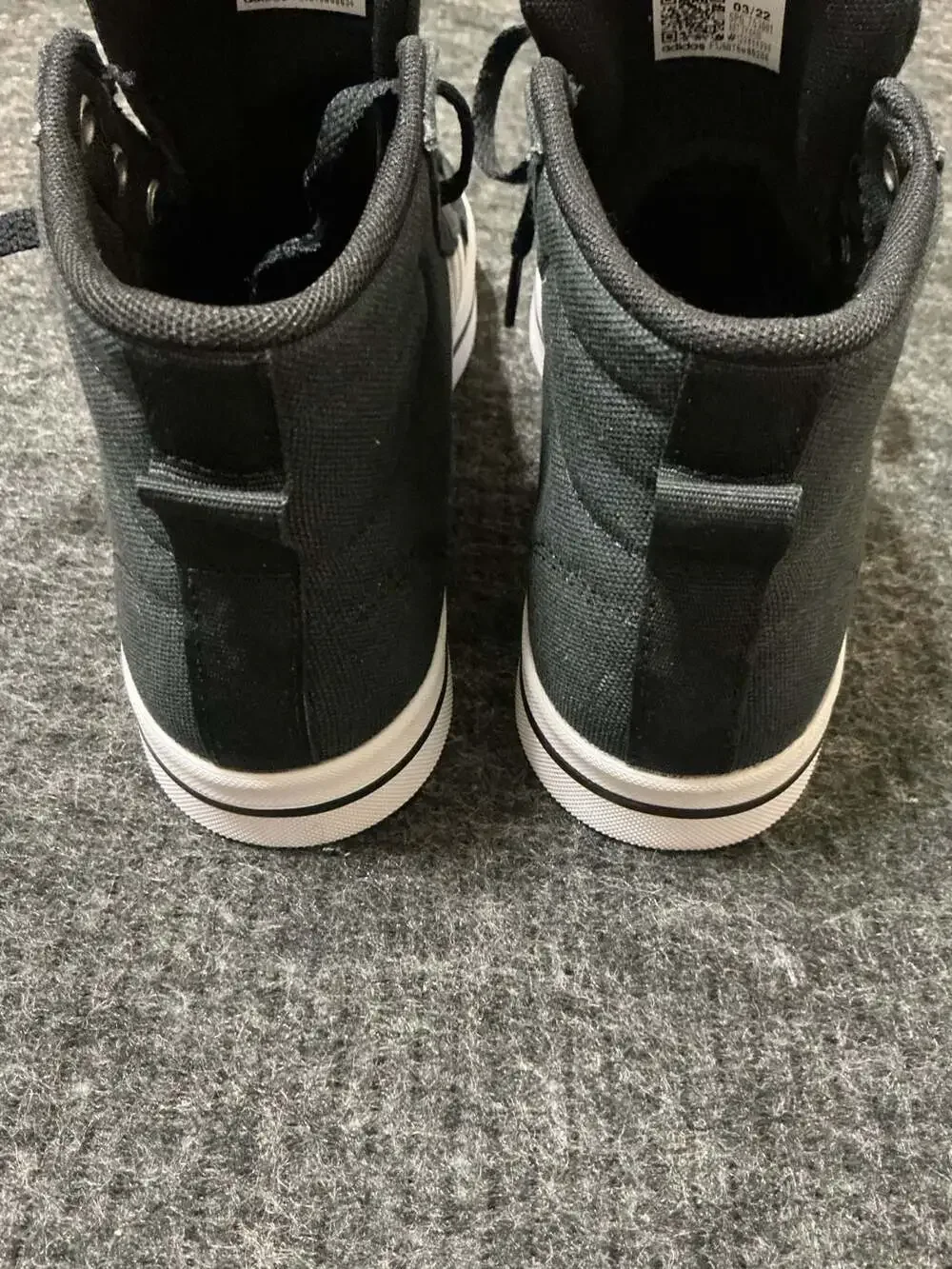 Adidas Bravada 2.0 Mid Platform Shoes Womens Size 6 Black & White